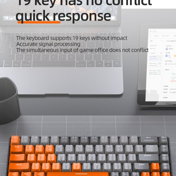 Zhiyoulang K68 Bluetooth wireless dual-mode game mechanical keyboard - Picture 8 of 14